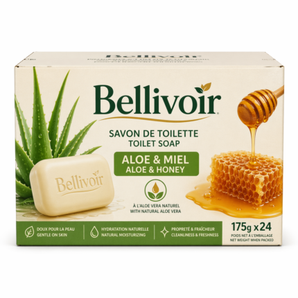 Savon Toil.Bellivoir Aloe/miel 175g x24