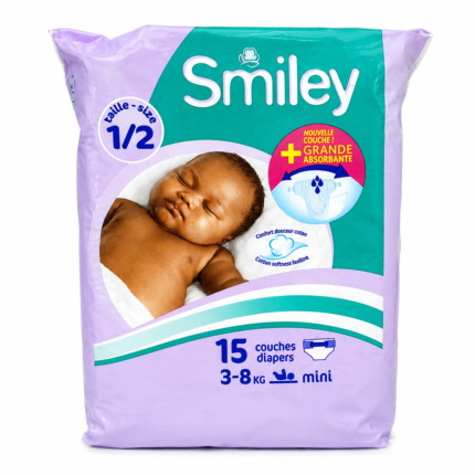 Couches Bébé Smiley Small Min. 15pcs x12