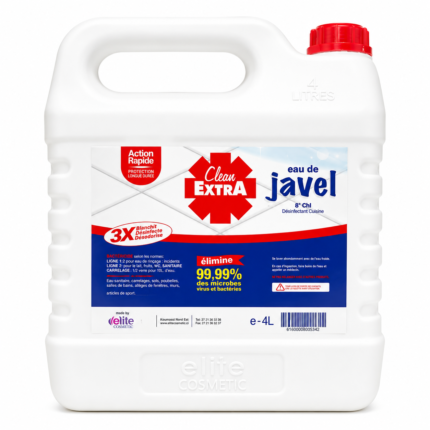 Eau de Javel Clean Extra 8° 4L x4
