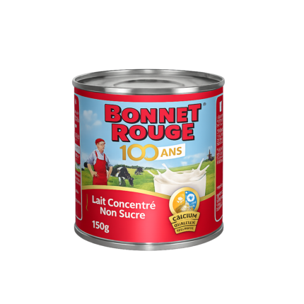 Lait Concentré Non Sucré Bonnet Rouge 150g x48