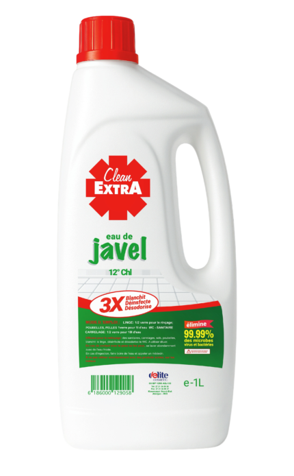 Eau de Javel Clean Extra 12° 1L x12
