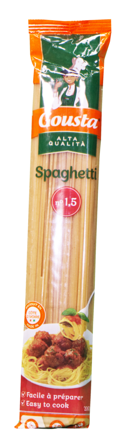 Pâtes Alimentaire Gousta Spaghetti 200g x40